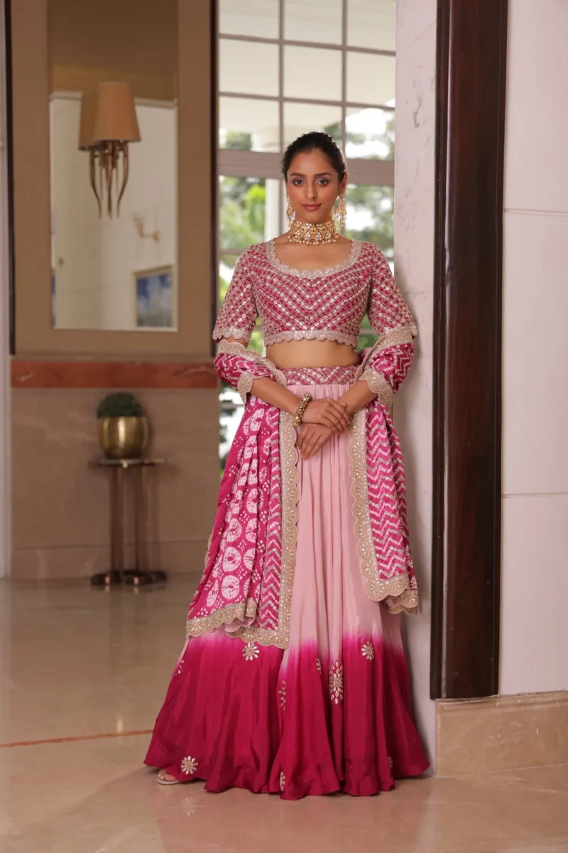 Pink lehenga