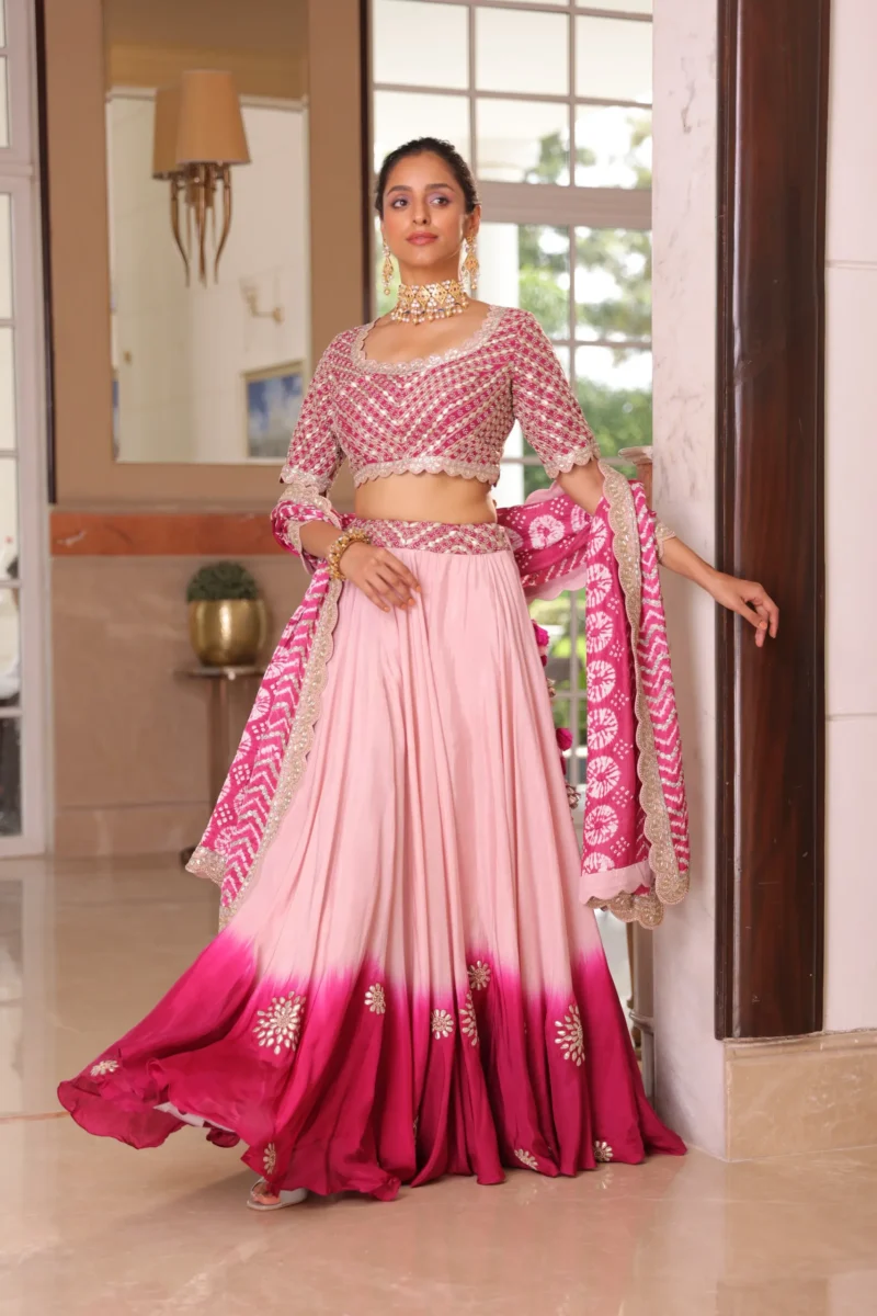 Pink lehenga