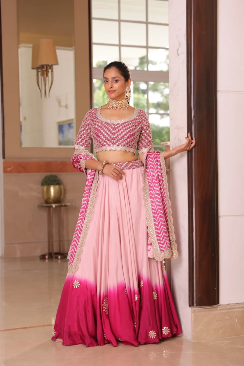 Pink lehenga