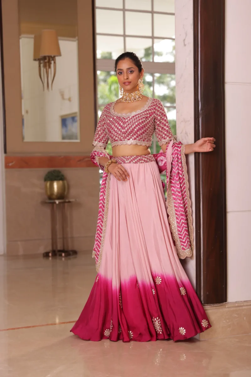 Pink lehenga