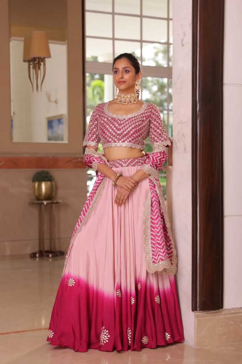 Pink lehenga