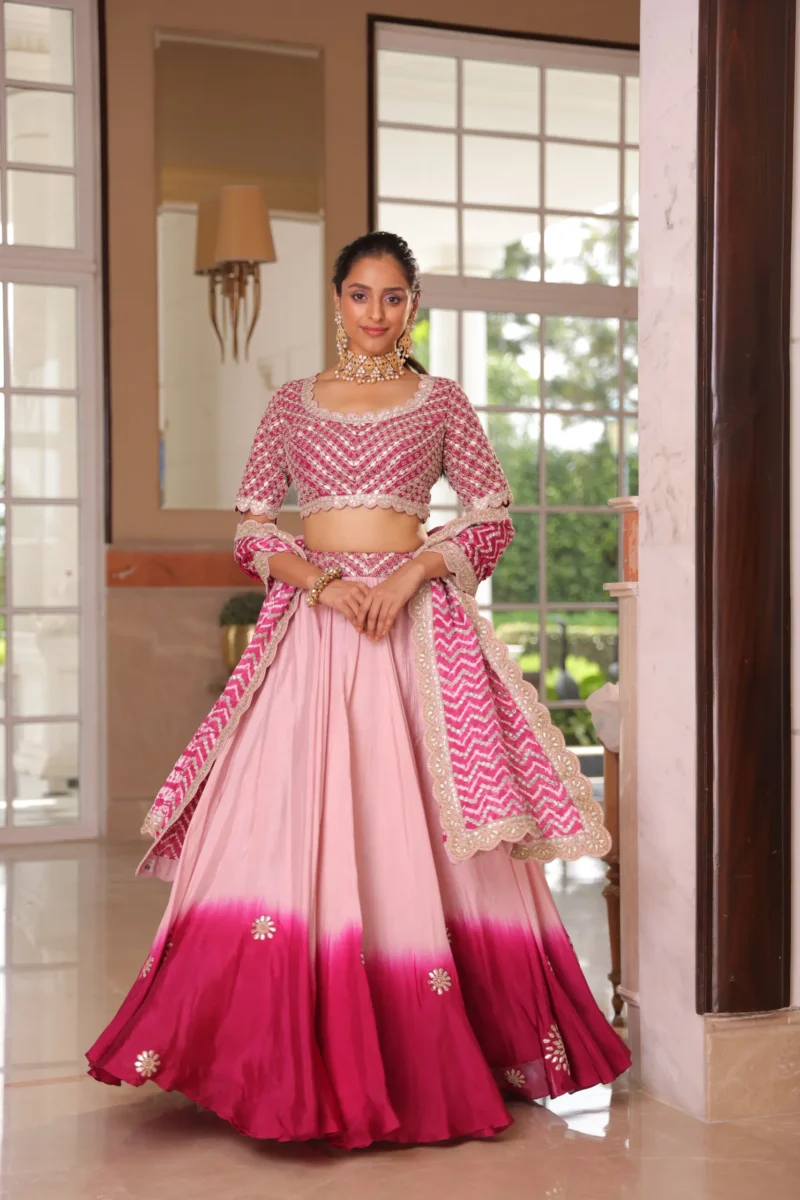 Pink lehenga